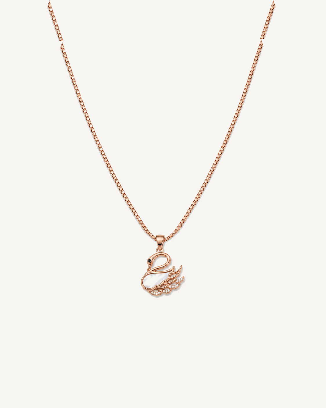 Sculpted Swan Necklace product image on Oyster Silk background