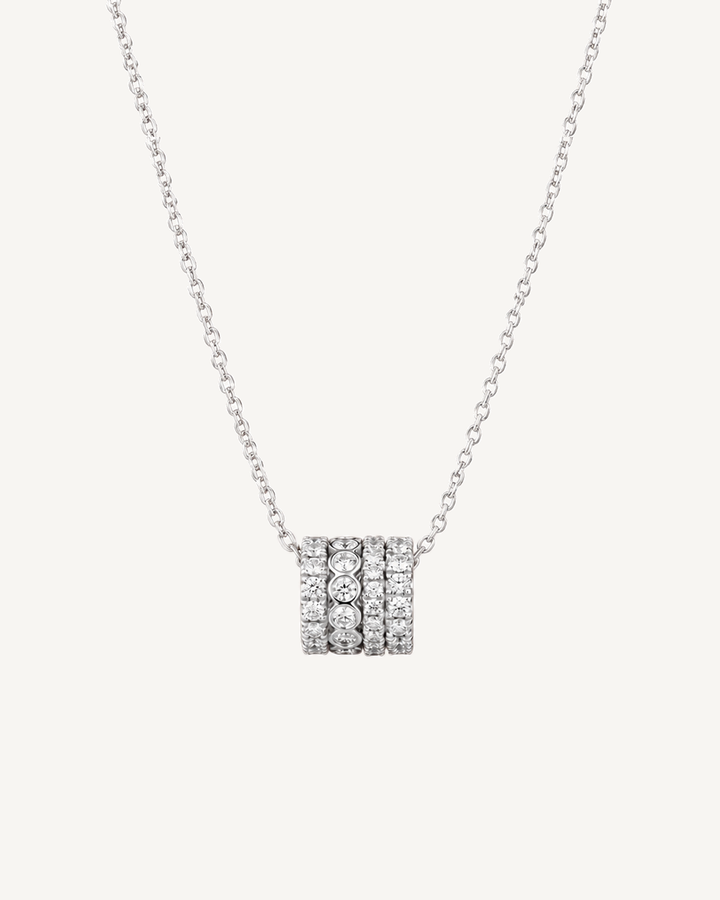 Triple Row Necklace product image on Oyster Silk background