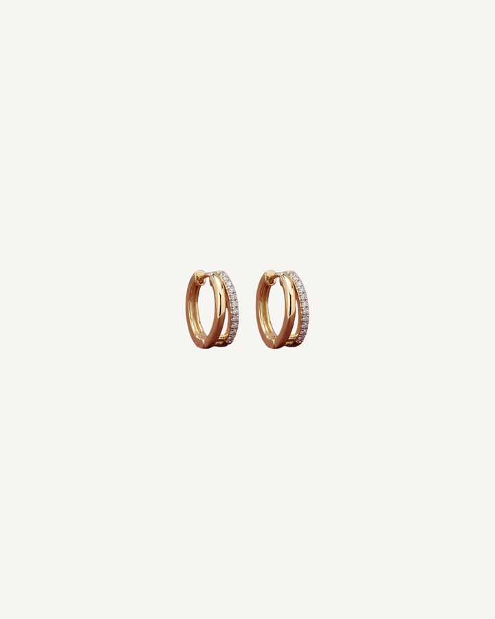 Twin Band Hoops product image on Oyster Silk background