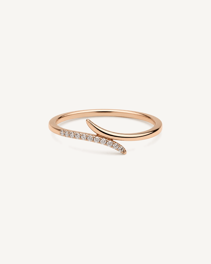Twin Curve Ring product image on Oyster Silk background