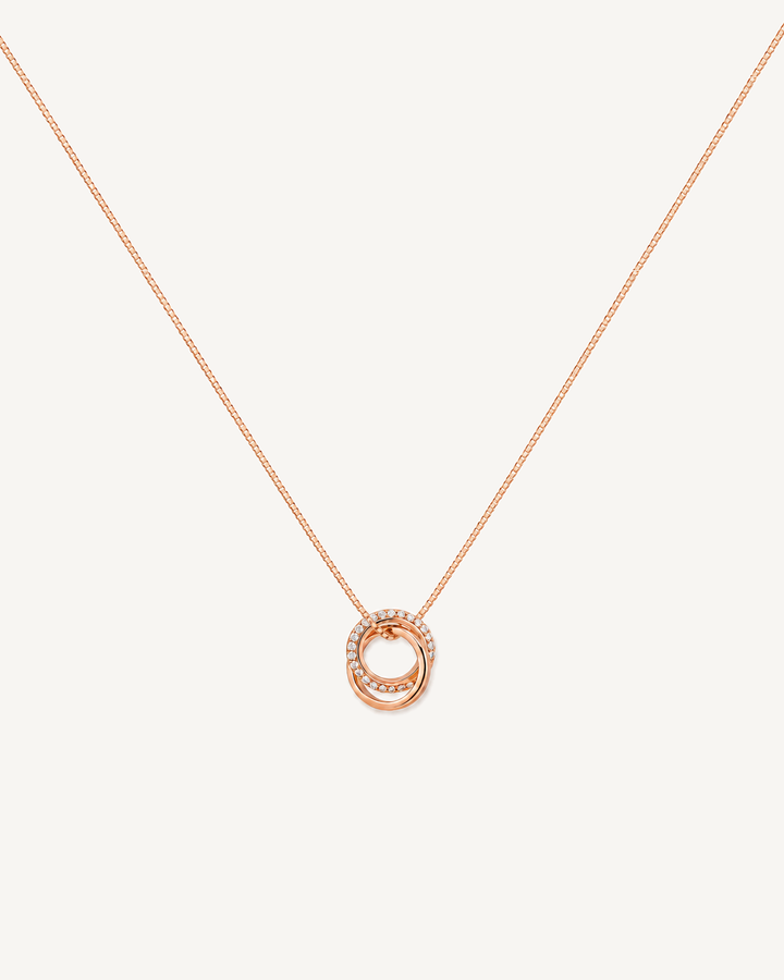 Twin Loop Necklace product image on Oyster Silk background