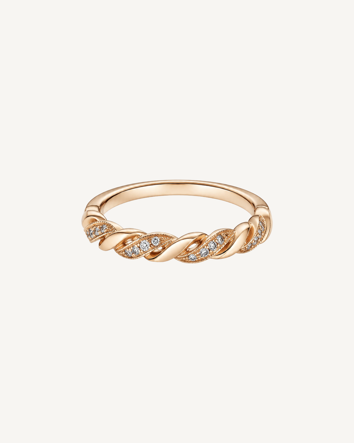 Twisted Link Ring product image on Oyster Silk background