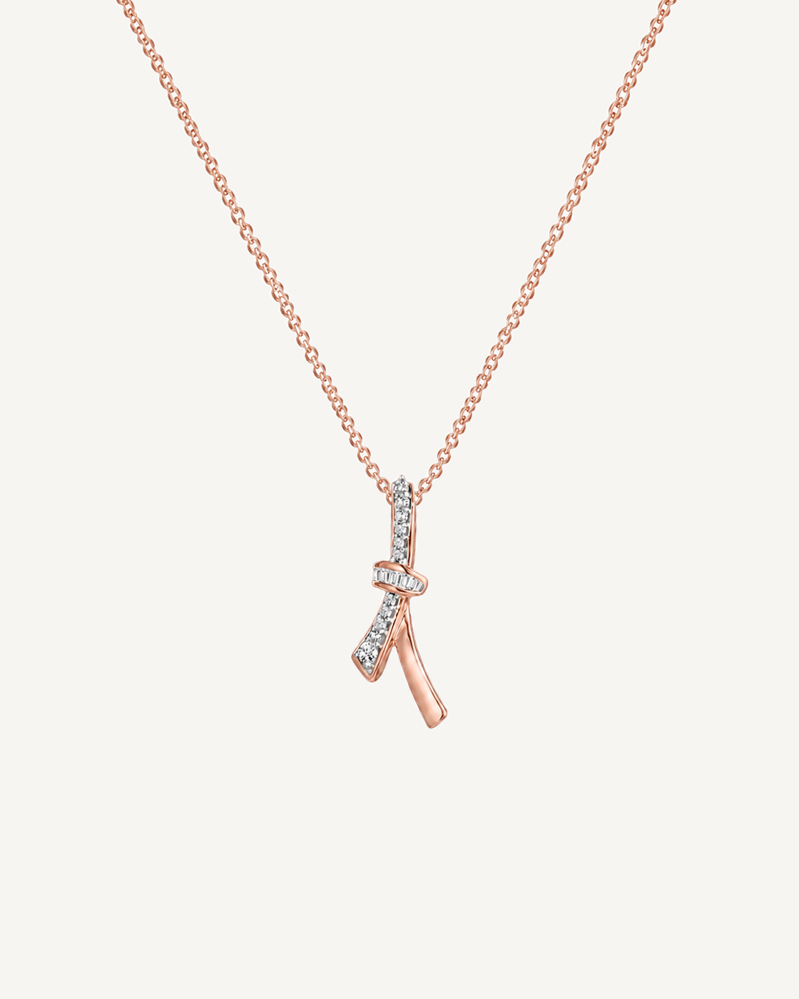 Twisted Ribbon Necklace product image on Oyster Silk background