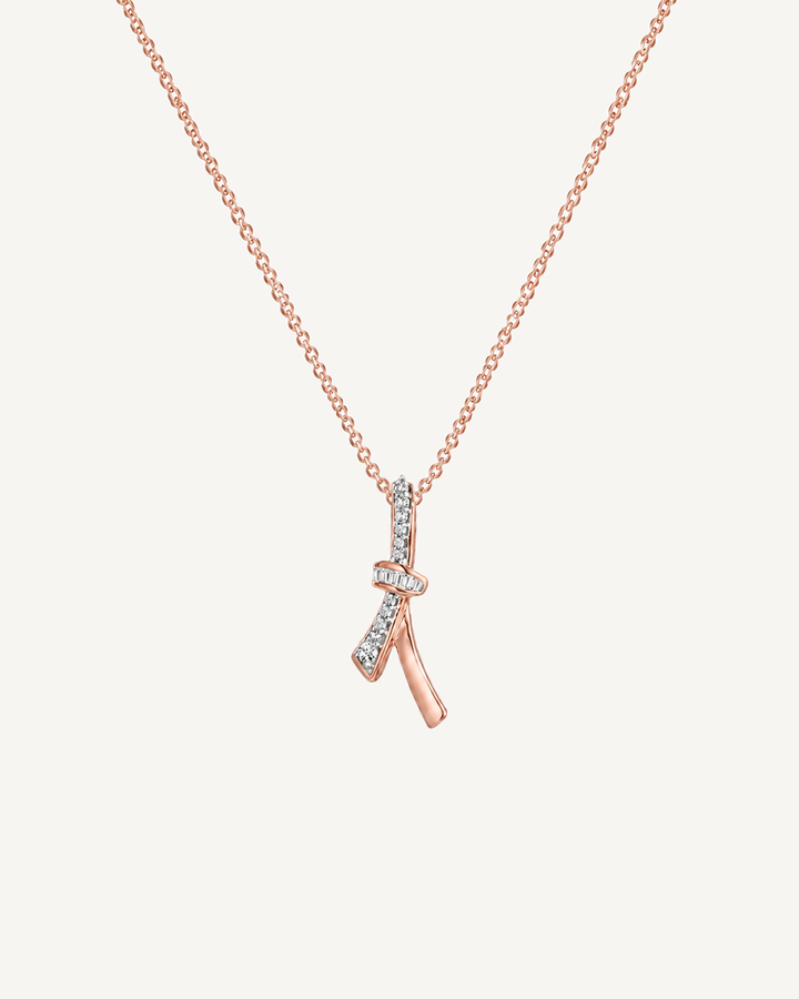 Twisted Ribbon Necklace product image on Oyster Silk background