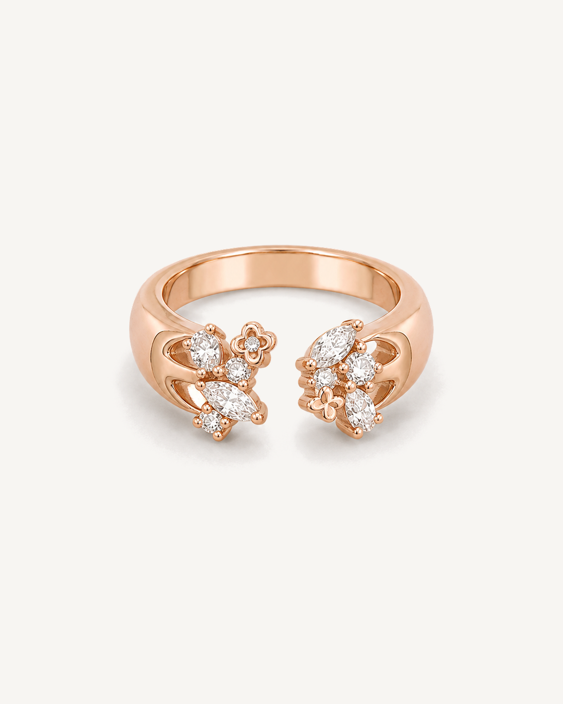 Wildflower Ring product image on Oyster Silk background