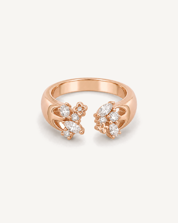 Wildflower Ring product image on Oyster Silk background